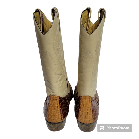 Dior Women's Leather & Crocodile Western Boots Size: 11 NWOT - Picture 2 of 9